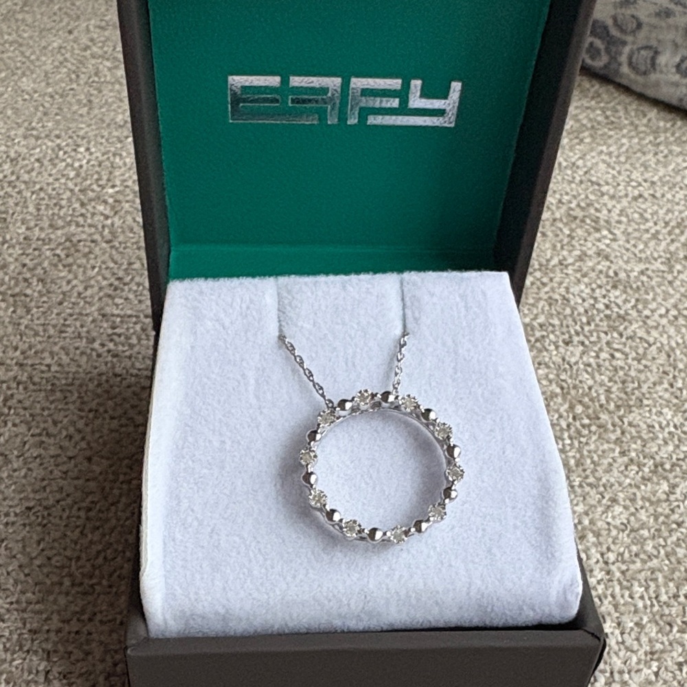 EFFY Silver Necklace with 1/10CT Diamonds